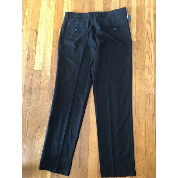 NWT Kenneth Cole Reaction Mens Size 34x32 Vertical Texture Black Dress Pants - Picture 4 of 8